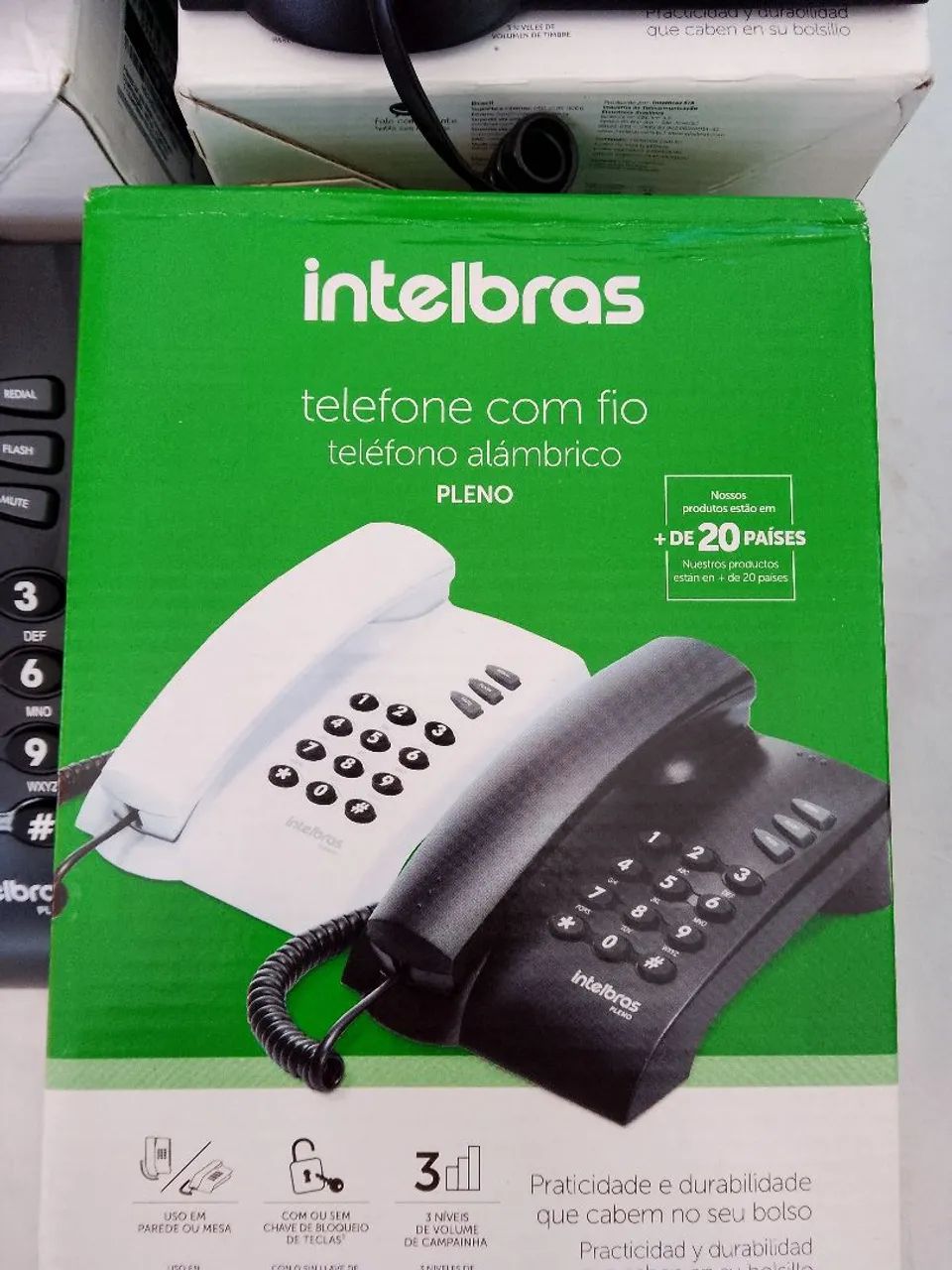 Telefones Fixos Intelbras Pleno - Novos e Usados - Foto 3