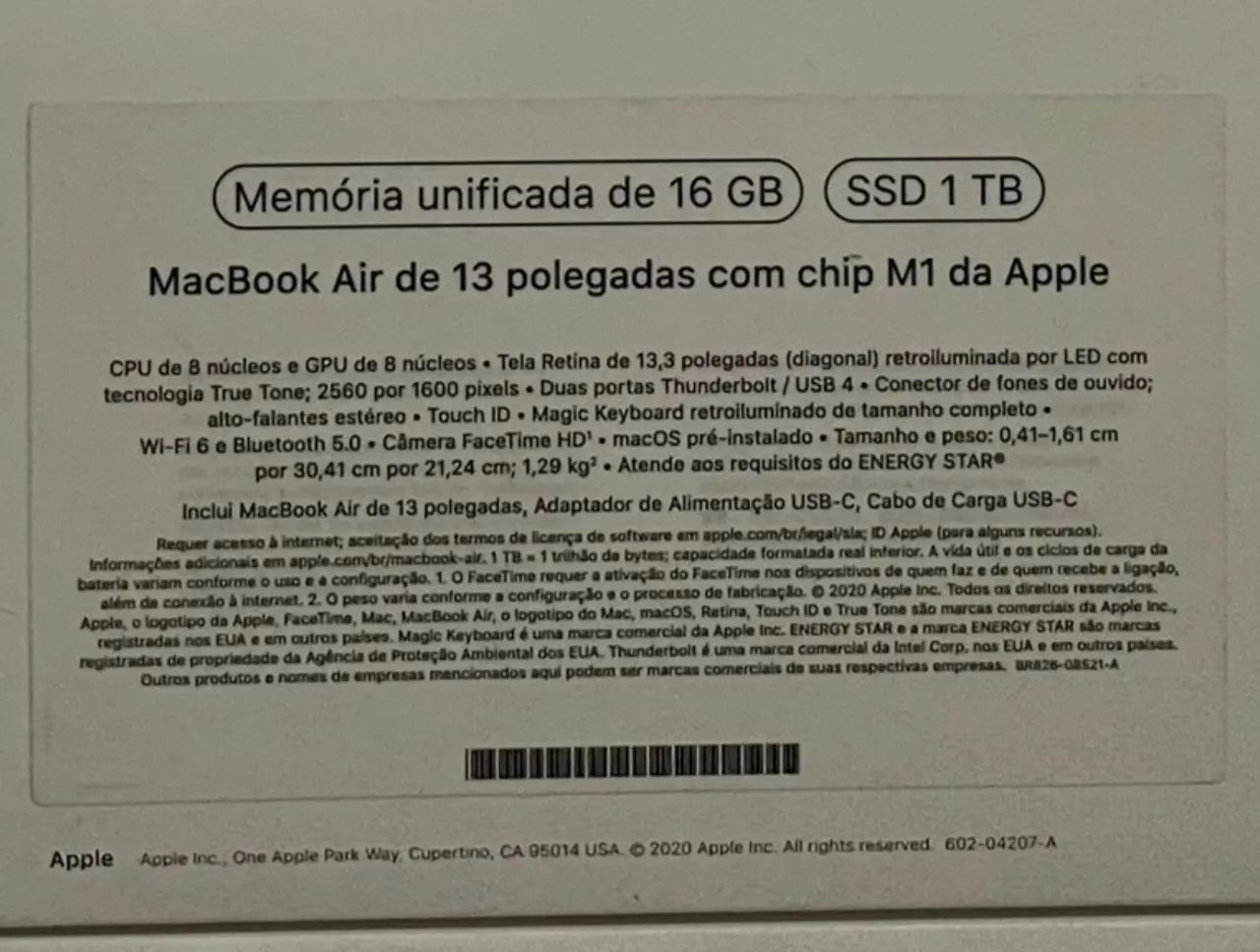 MacBook Air M1 16gb/1tb - Notebooks - Praça Seca, Rio de Janeiro