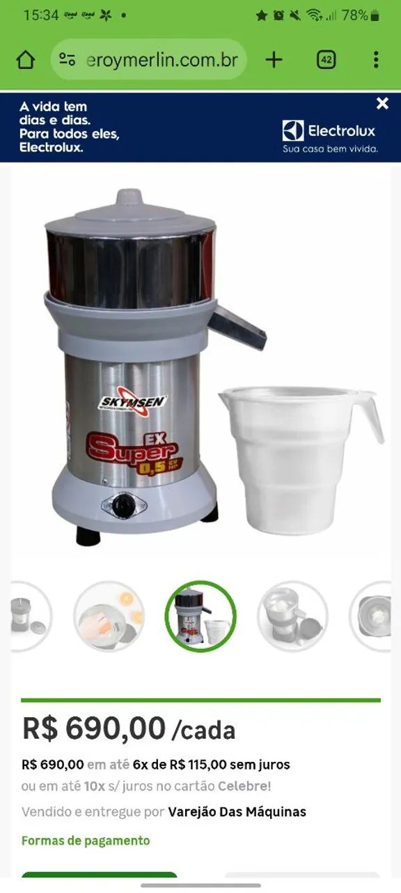 Extrator de suco industrial  - Foto 2