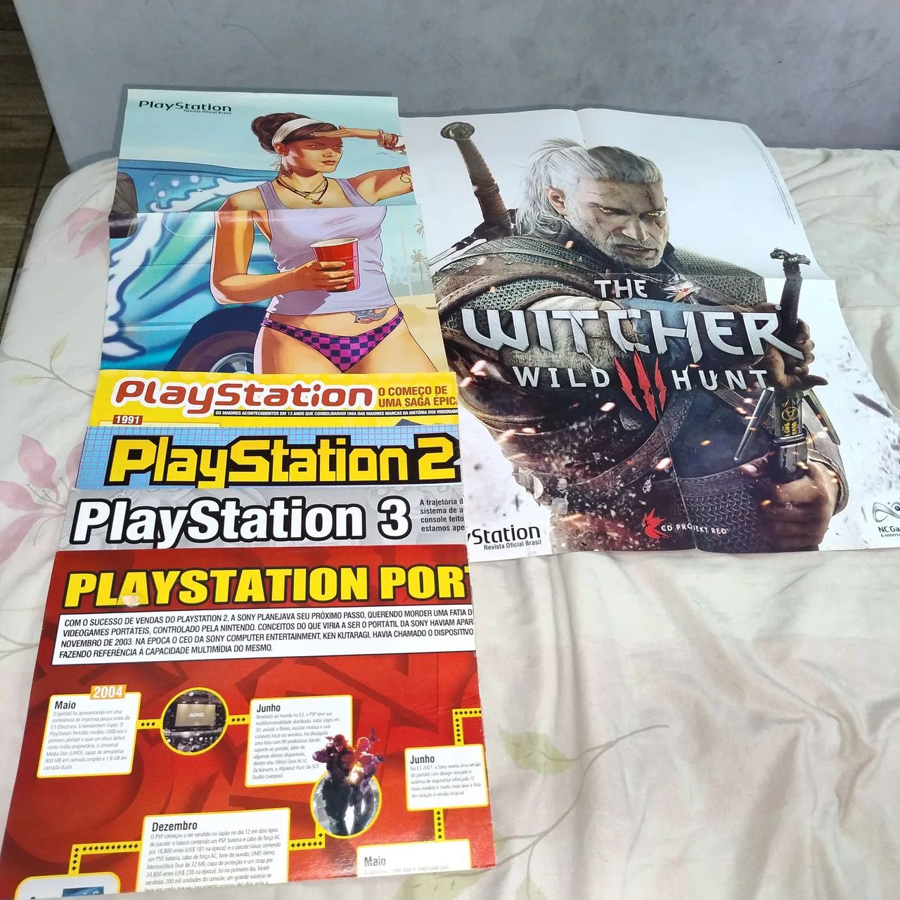 Revistas de vídeo game antigas + revistas Poster + revistas de heróis+ poster