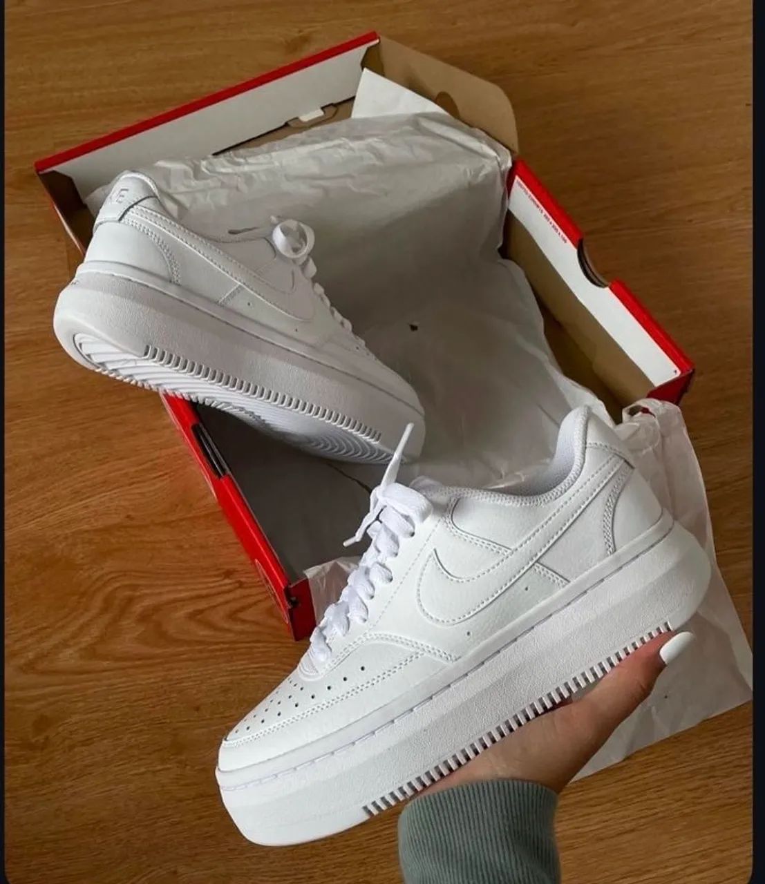 Tênis Nike Court Vision Alta - Branco