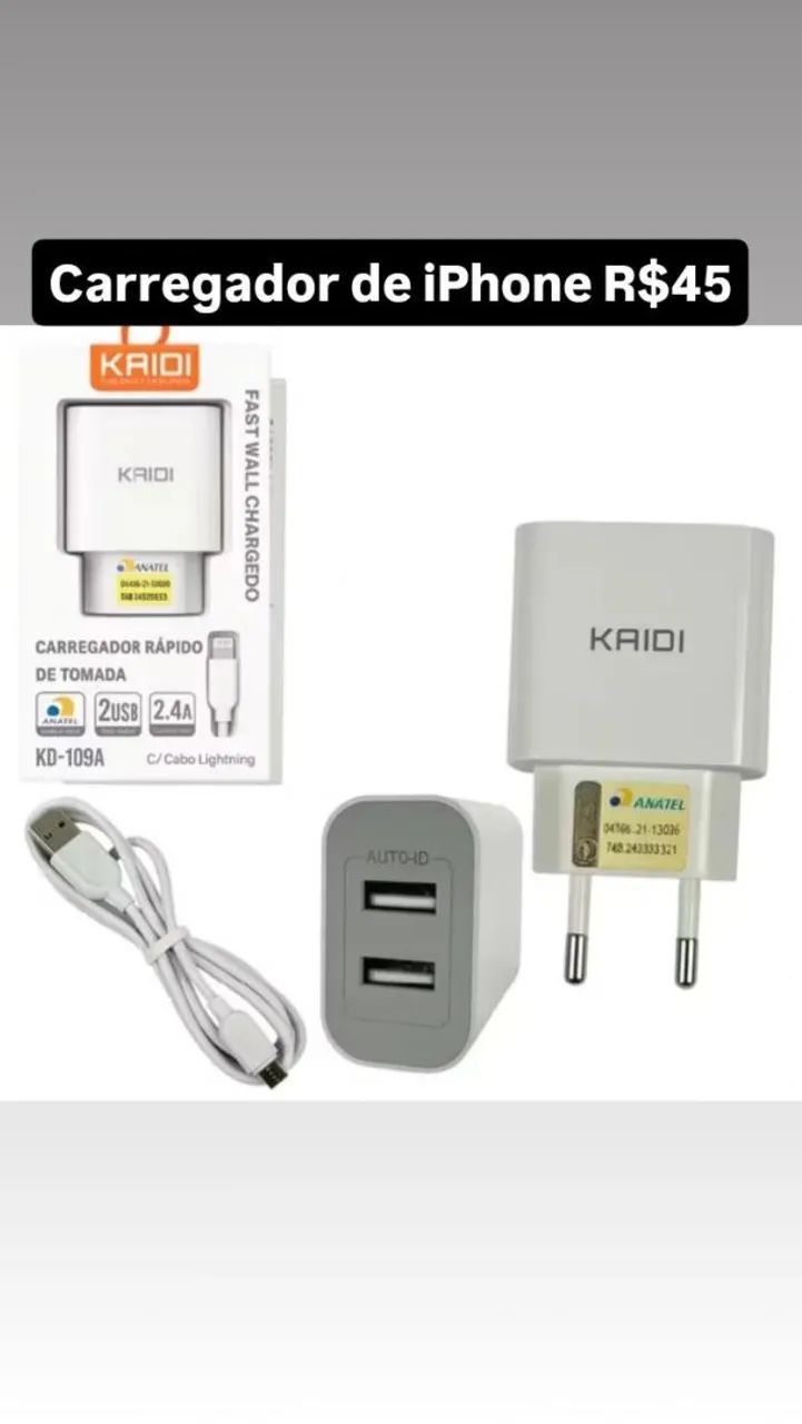 Carregador de iPhone 