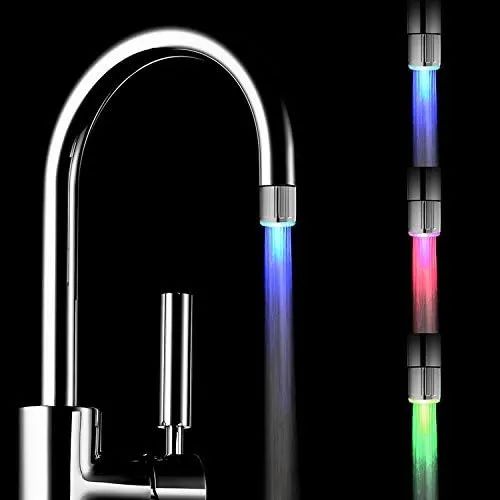 Bico Torneira Luz de LED RGB Aerador Chuveirinho