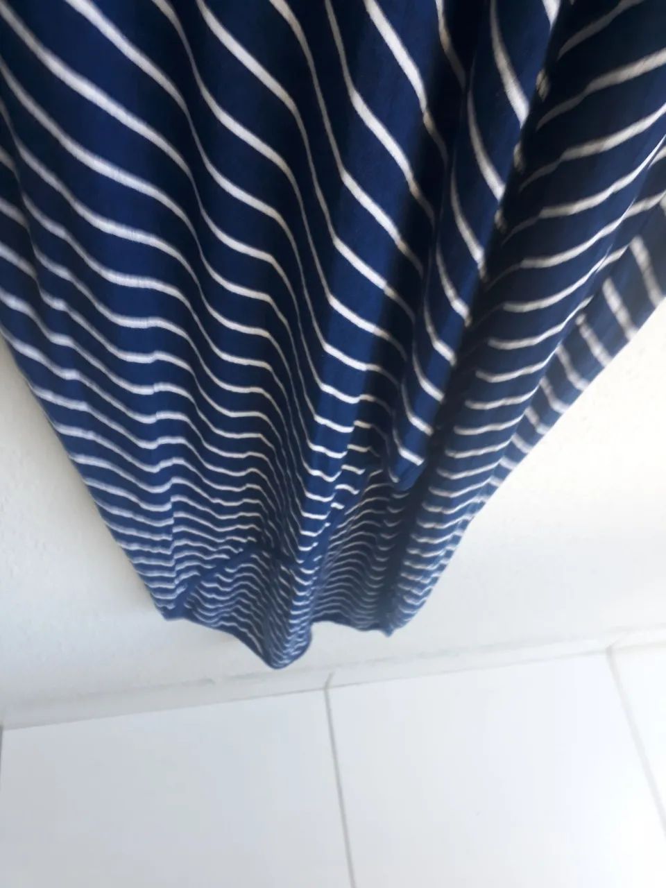 Vestido malha longo listrado pequeno - Foto 5