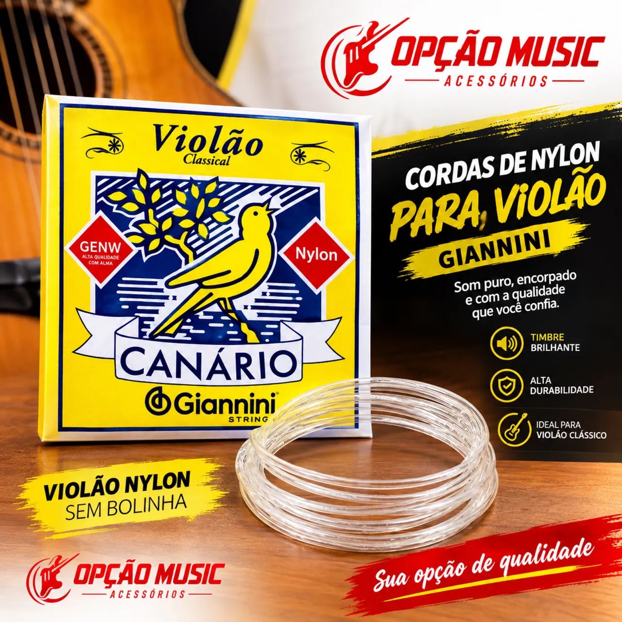 Cordas de náilon pra violão 