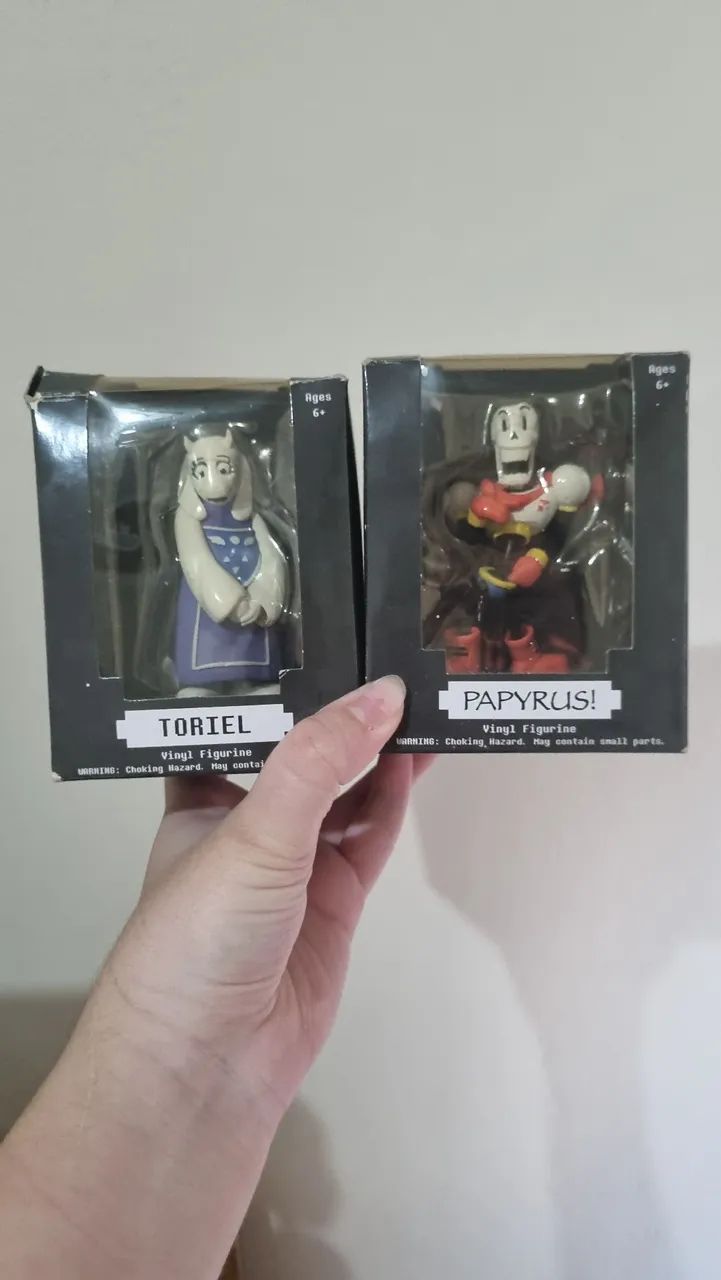 Undertale figures bonecos de ação papyrus e toriel 