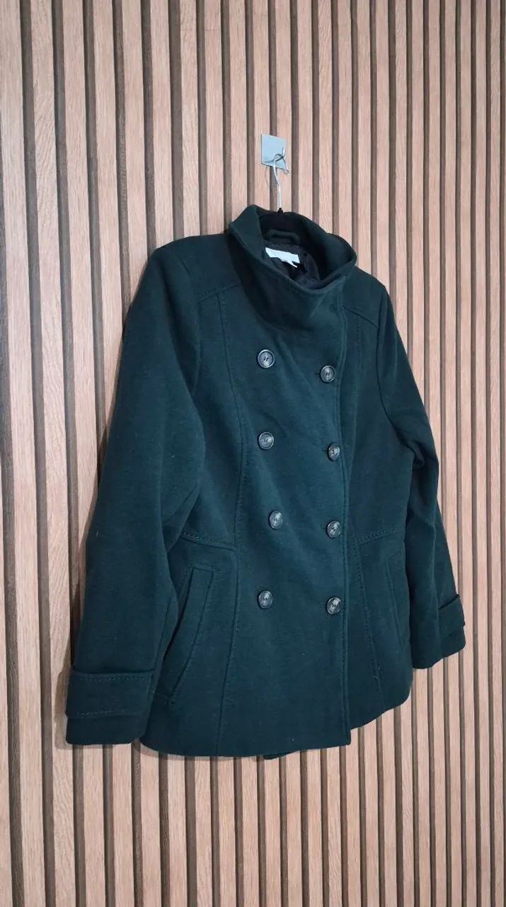 Sobretudo Feminino H&M Verde G - Foto 2