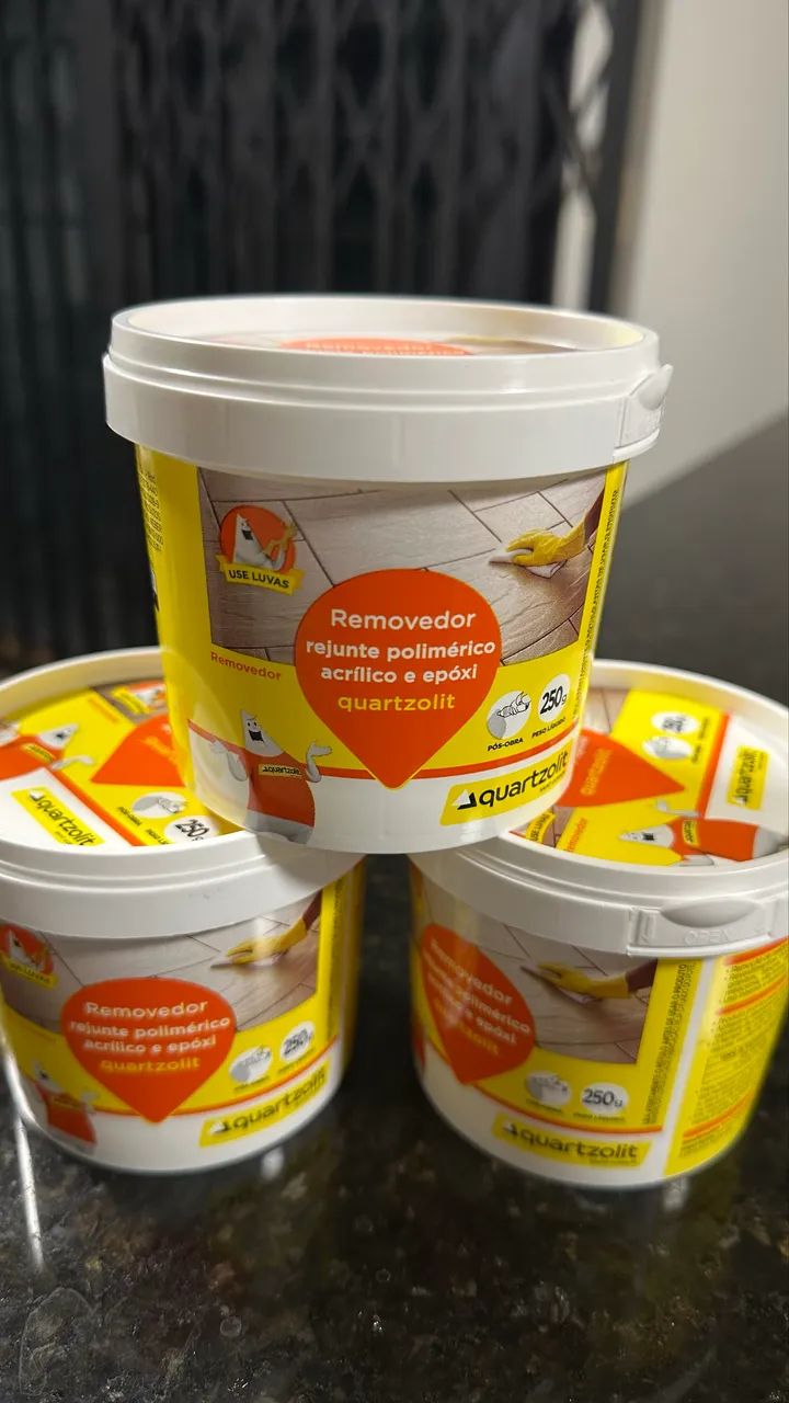 3 Removedor Rejunte Polimérico Acrílico/epóxi 250g Quartzolit