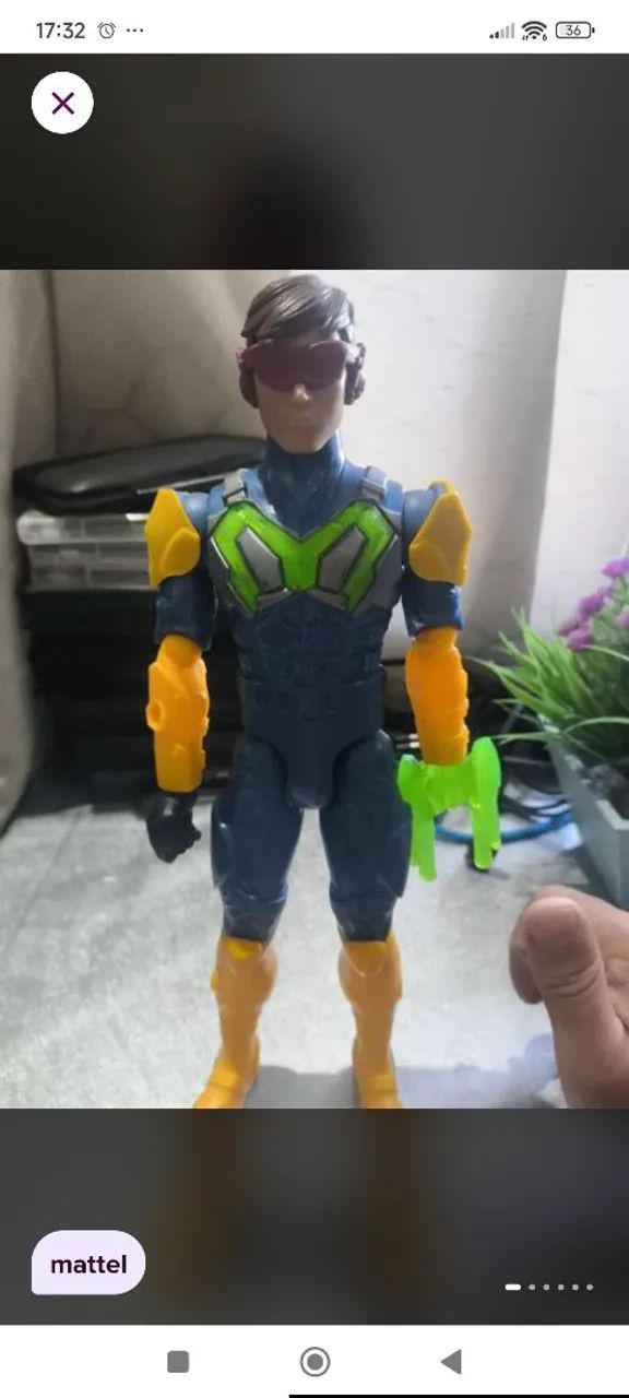 Boneco Max steel 30 cm Mattel 