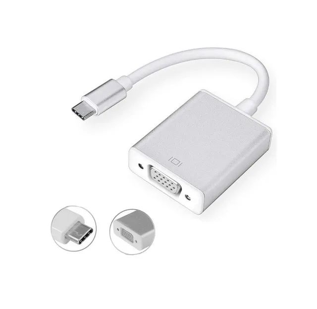 Cabo Adaptador Usb C 3.1 para Vga 1080P - Foto 6