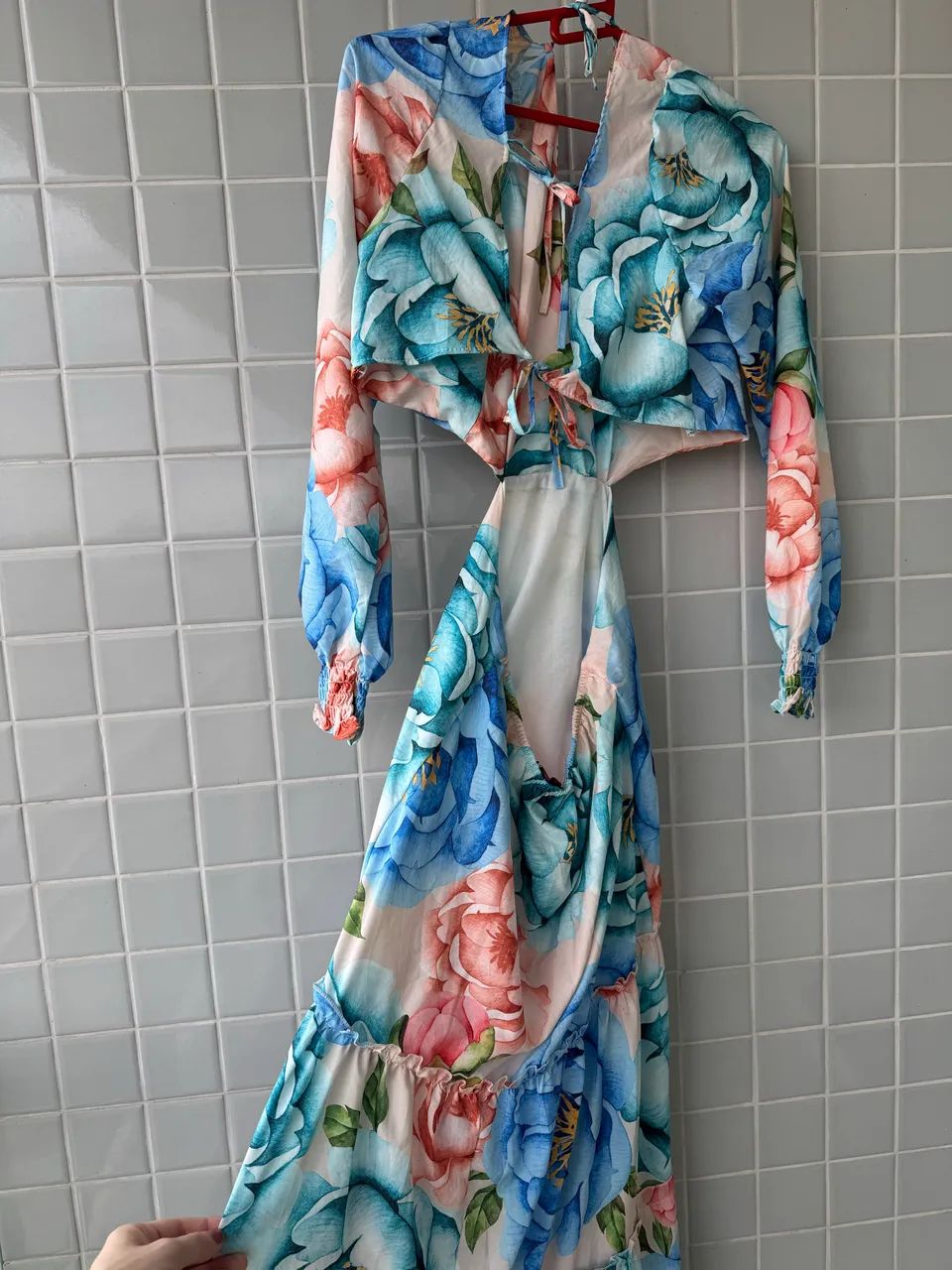 Vestido estampado longo - Foto 2