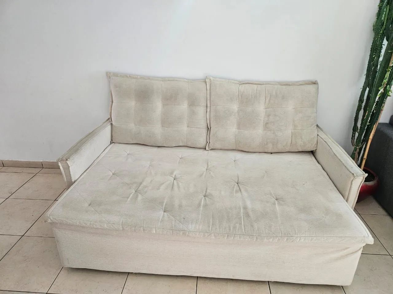 Sofa sem Caixa 180cm de Linho - Foto 3