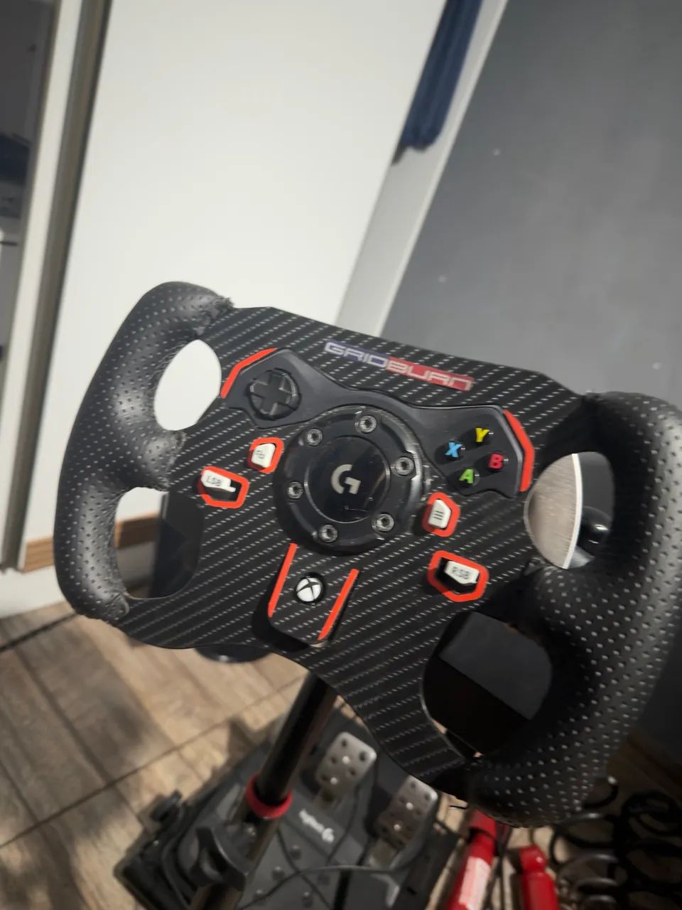 Volante Logitech G920 com acessórios + Base cockpit - Foto 2