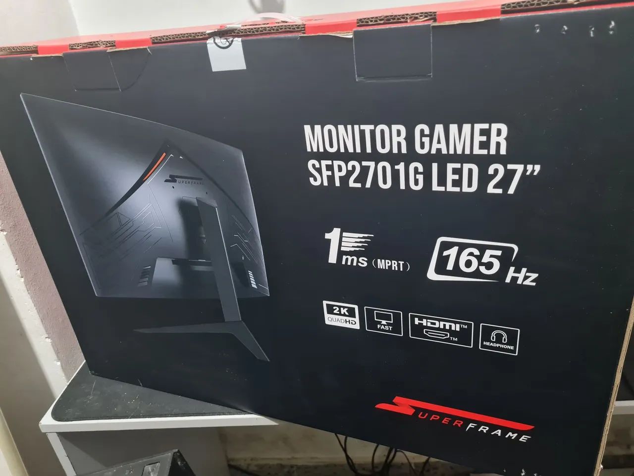 Monitor Curvo SuperFrame 24 polegadas 165hz 2K - Foto 2