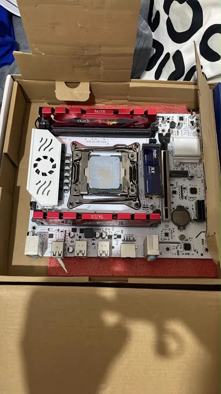Kit placa mãe e processador! Leia a legenda