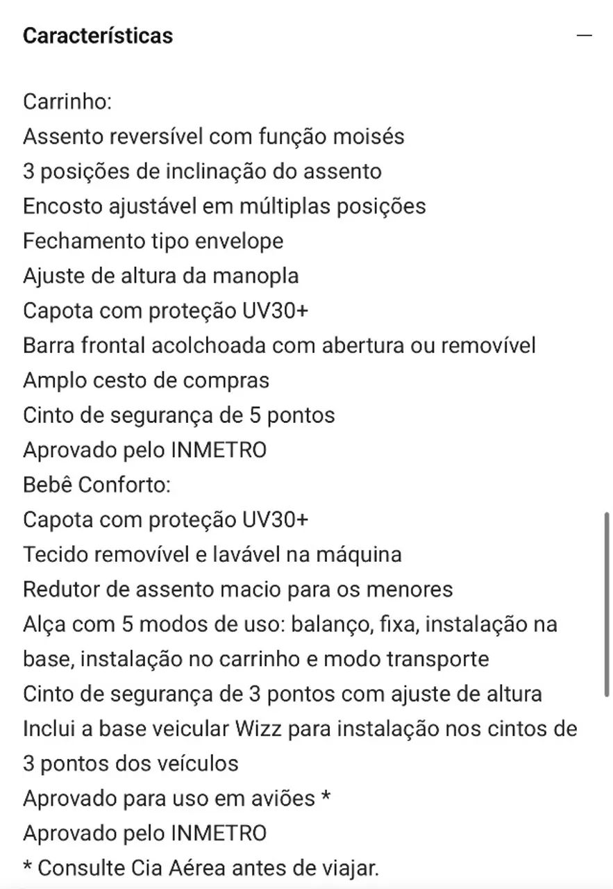 Carrinho bebê  - Foto 5