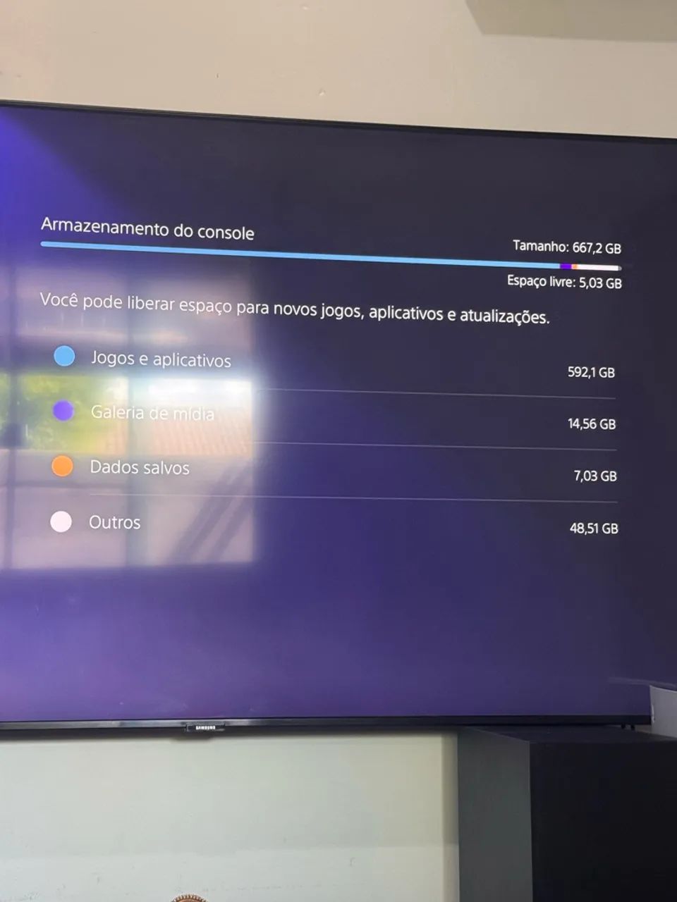 PS5 com leitor de CD - 600 GB - Foto 3
