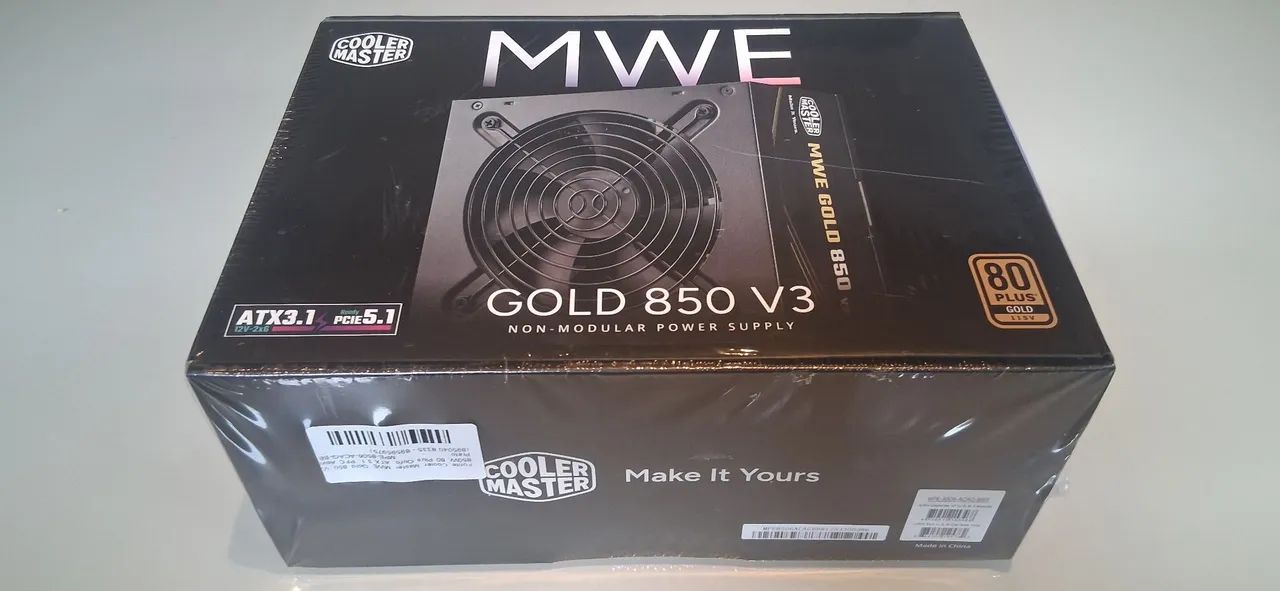 FONTE COOLER MASTER MWE GOLD 850W - Foto 2