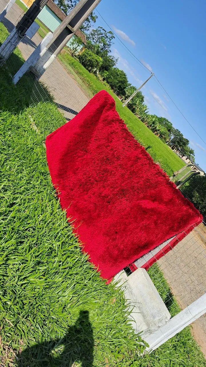 Tapete vermelho grande  - Foto 2