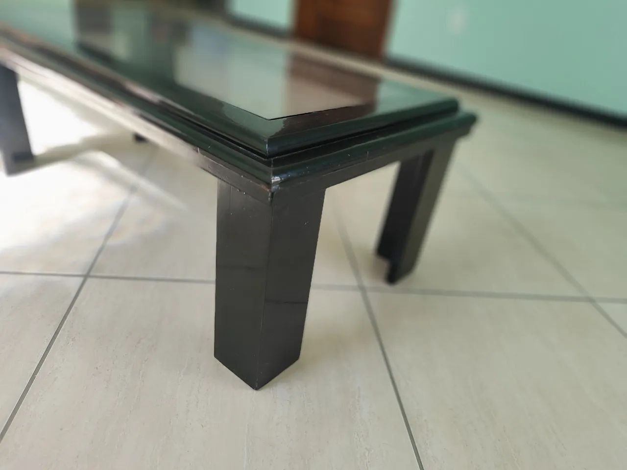 Mesinha de centro com vidro transparente  - Foto 2