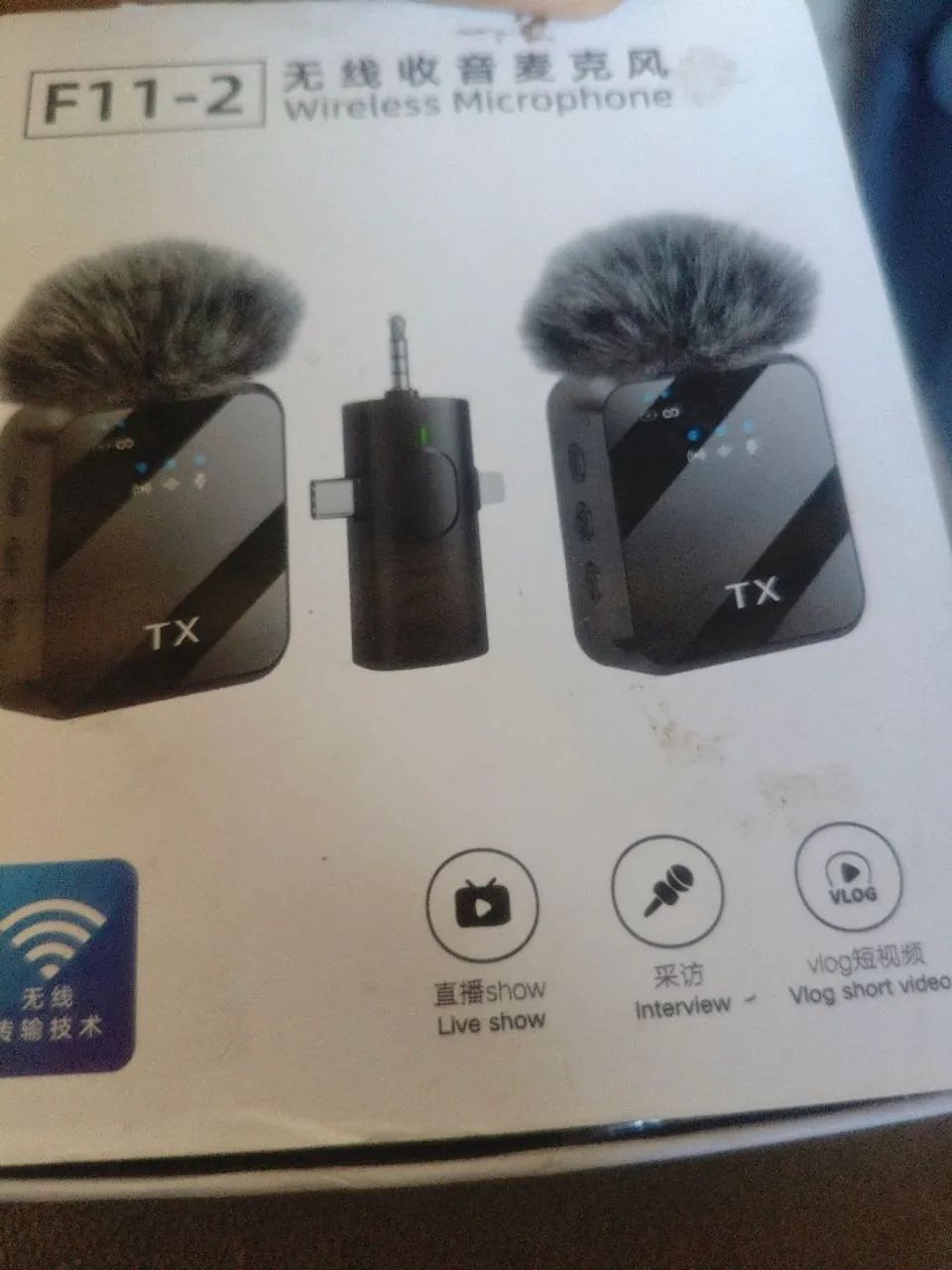 Microfone lapela tira ruídos