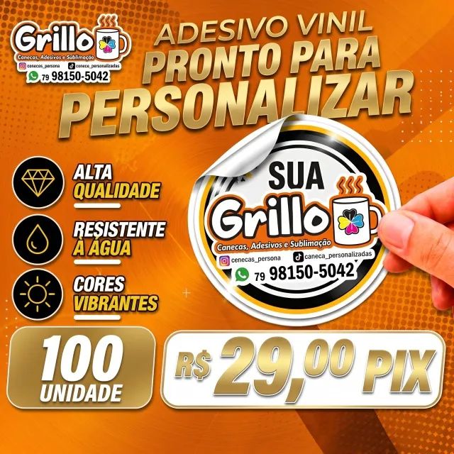 Adesivos vinil para personalizados - Foto 2