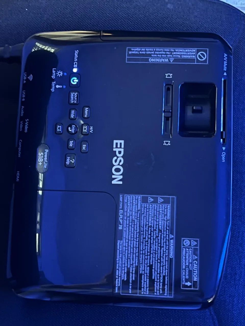 Data Show e Retroprojetor Epson POWER LITE S18+ power Lite - Foto 3