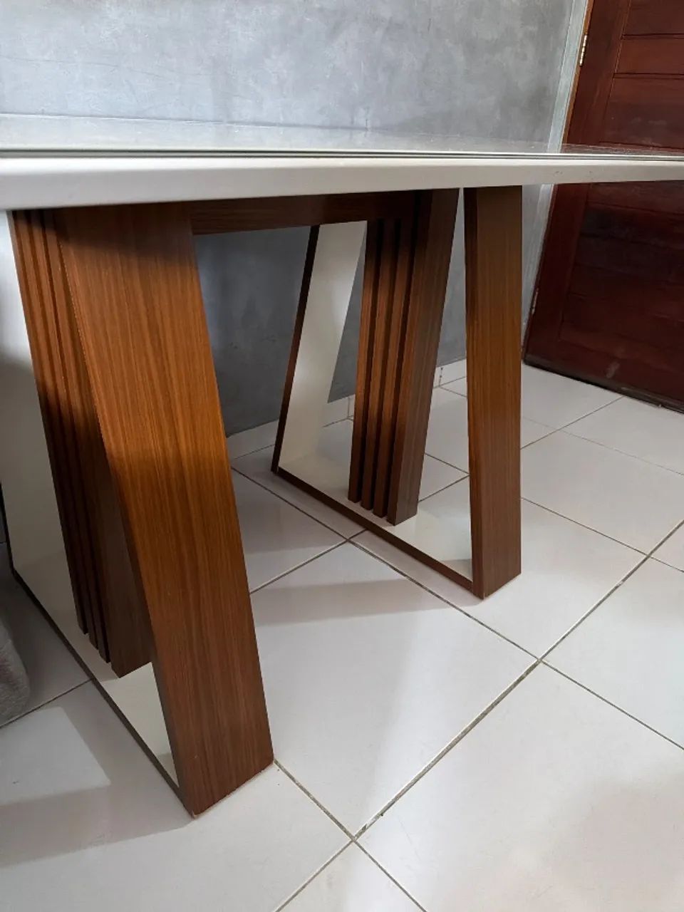 Mesa de jantar retangular para 4 cadeiras MDF - Foto 4