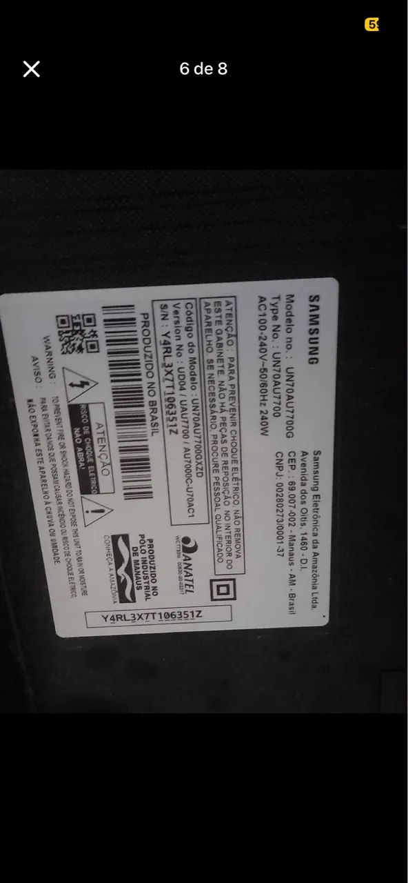 TV 70 Polegadas *LEIA DESCRIÇÃO  - Foto 3