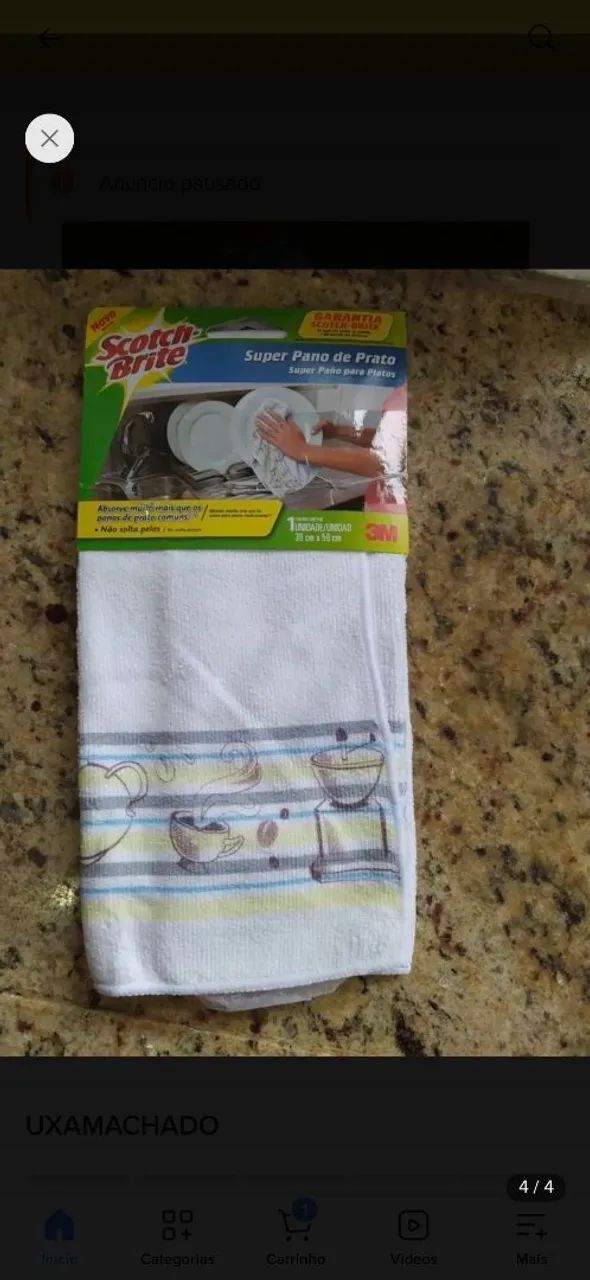 Kit 10 panos scooth brite