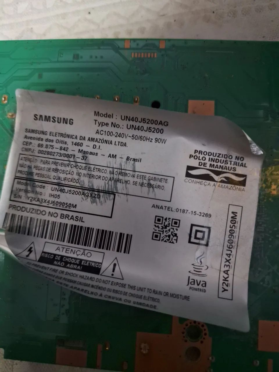 Placa principal samsung un40j5200ag  - Foto 6