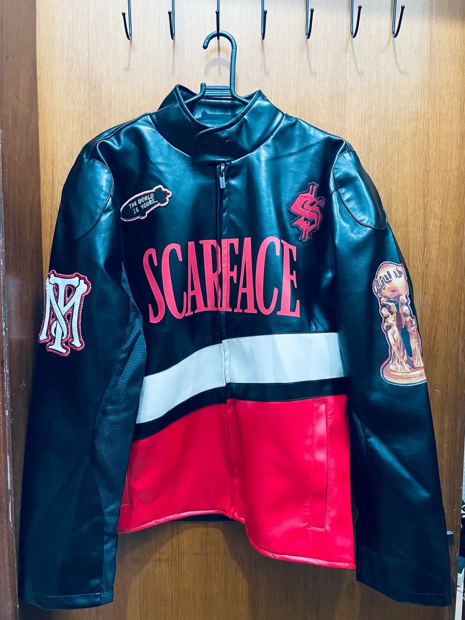 Jaqueta Couro Scarface × Reason Racing Jacket - Original (Nova com Etiquetas)