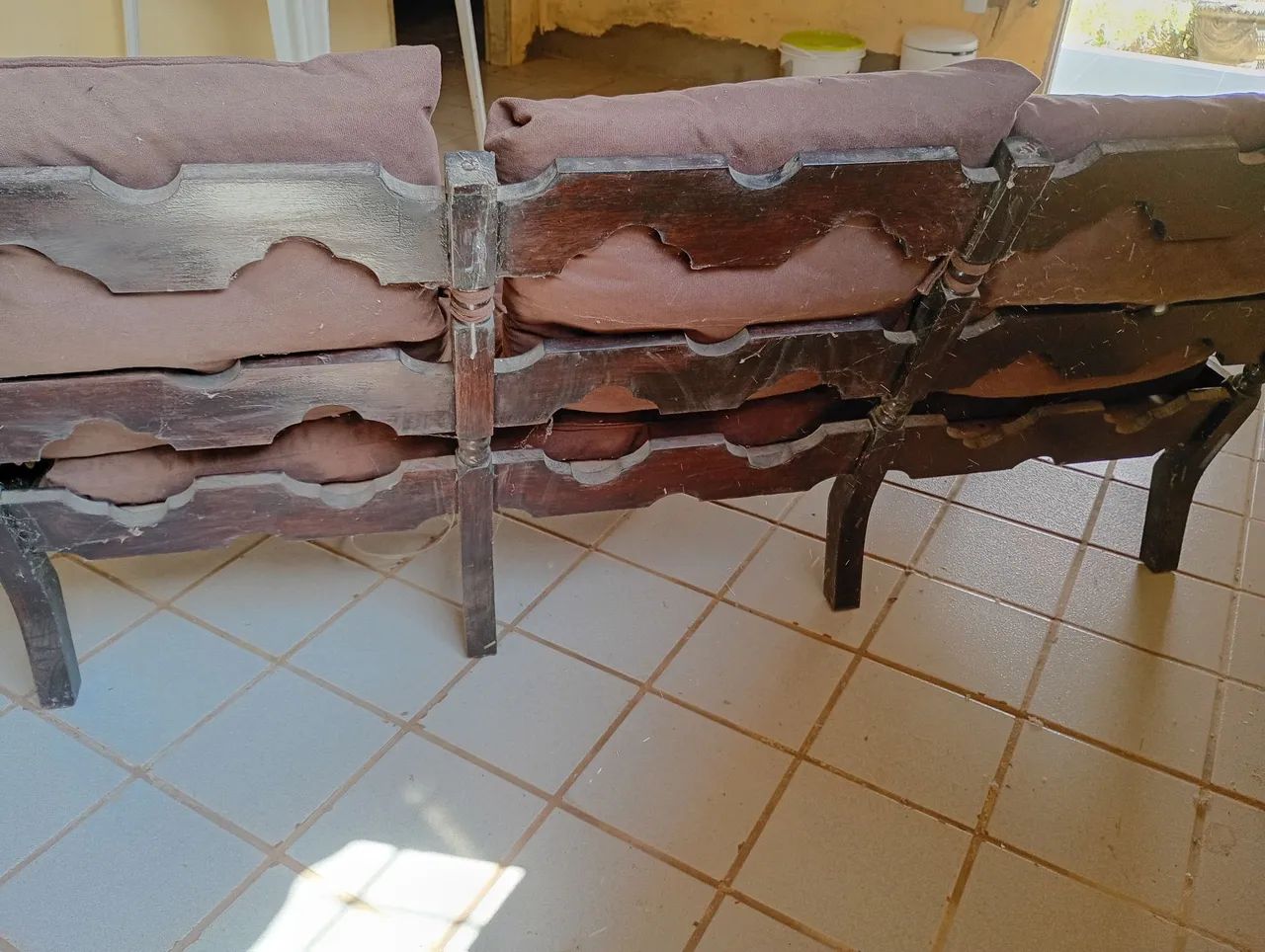 Vendo conjunto de estofado de madeira  - Foto 3