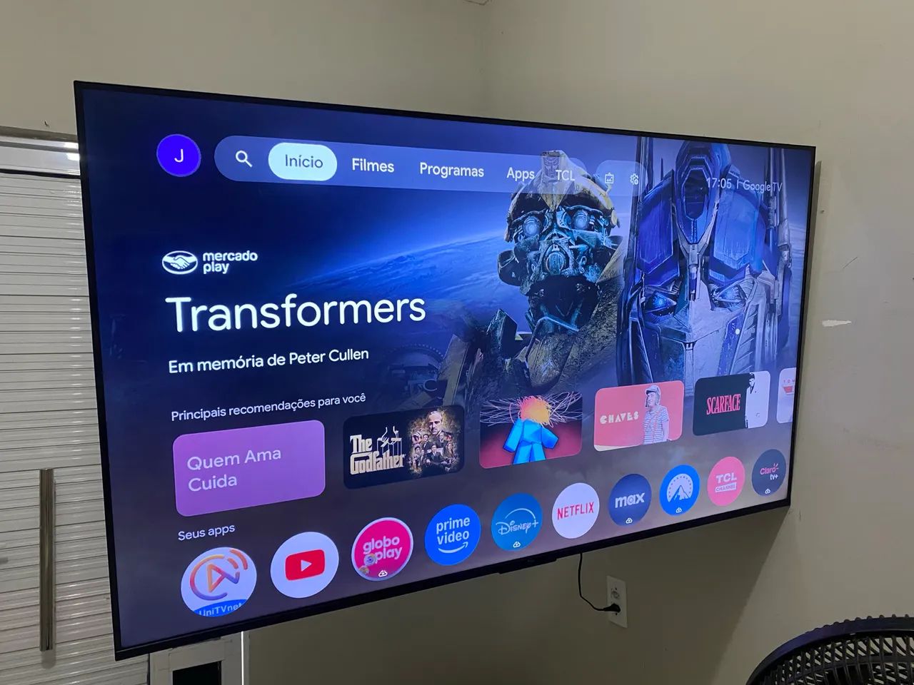 Televisão smart 55 polegadas 4k UHD Q LED GOOGLEE - Foto 2