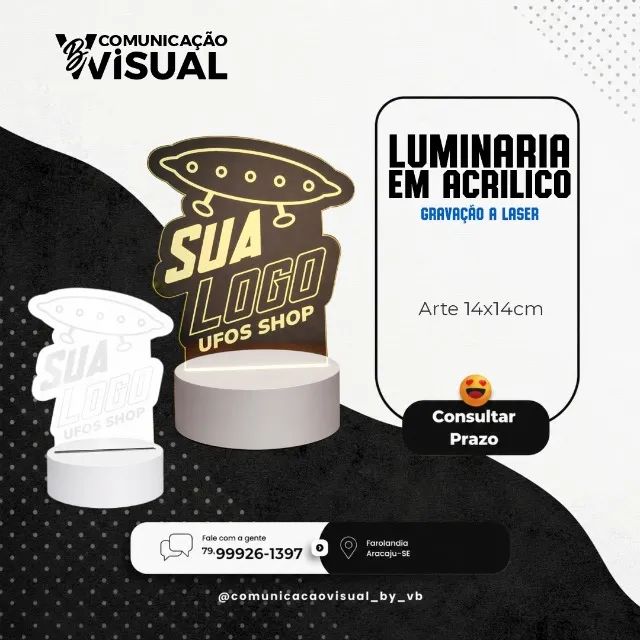 Luminaria em Acrilico 