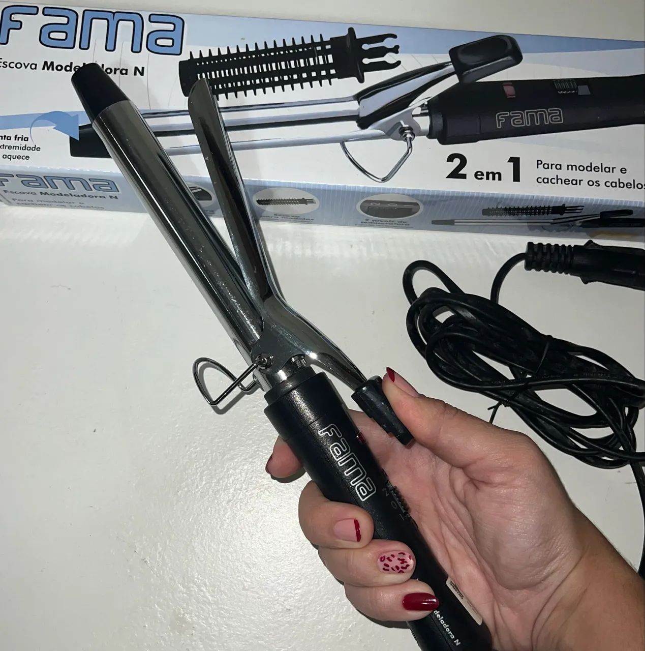 Escova Modeladora N FAMA 2 em 1 - BIVOLT   ?ACEITO PROPOSTA? - Foto 3
