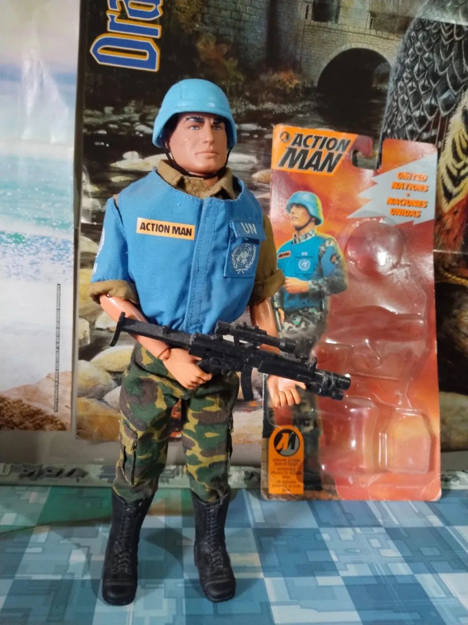 Action Man (cabeça) corpo de Falcon (Estrela) custom   - Foto 5