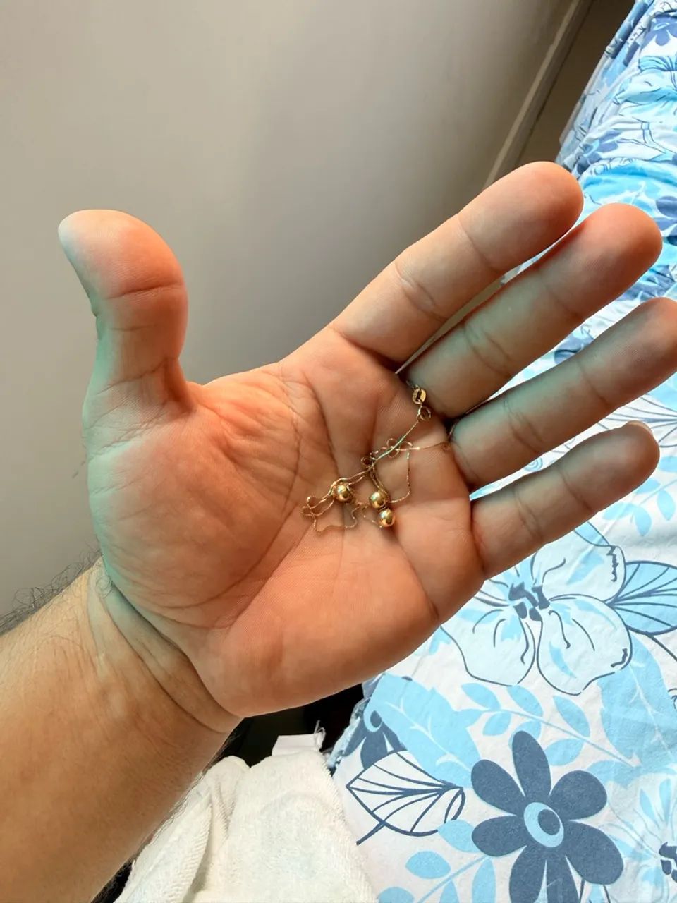 Colar Três Bolinhas Lisas Ouro 18K   - Foto 2