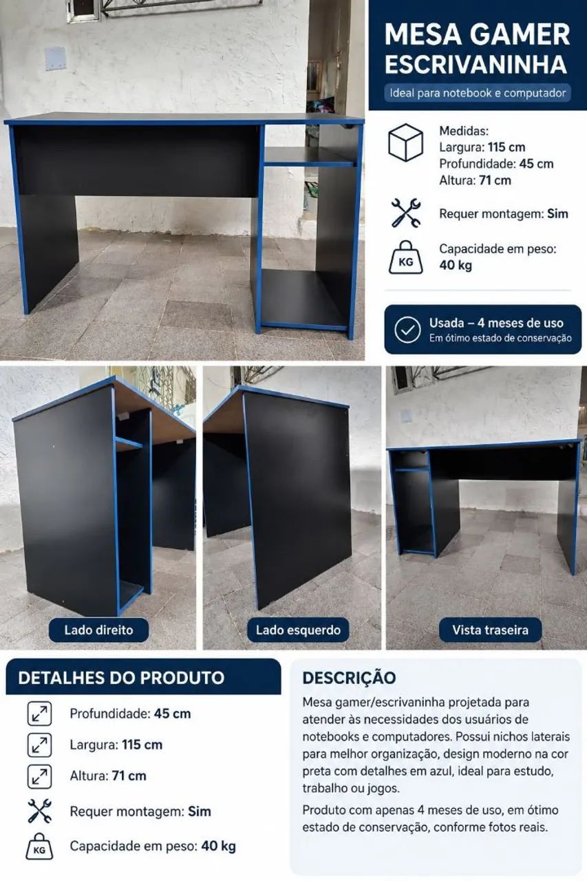 MESA GAMER 