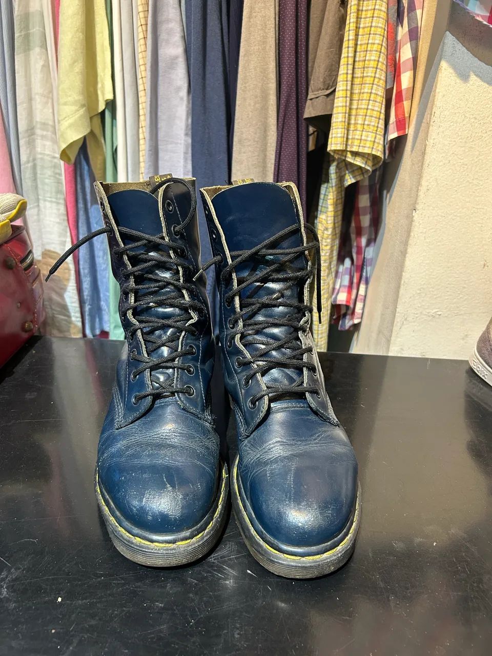 Bota dr martens azul 