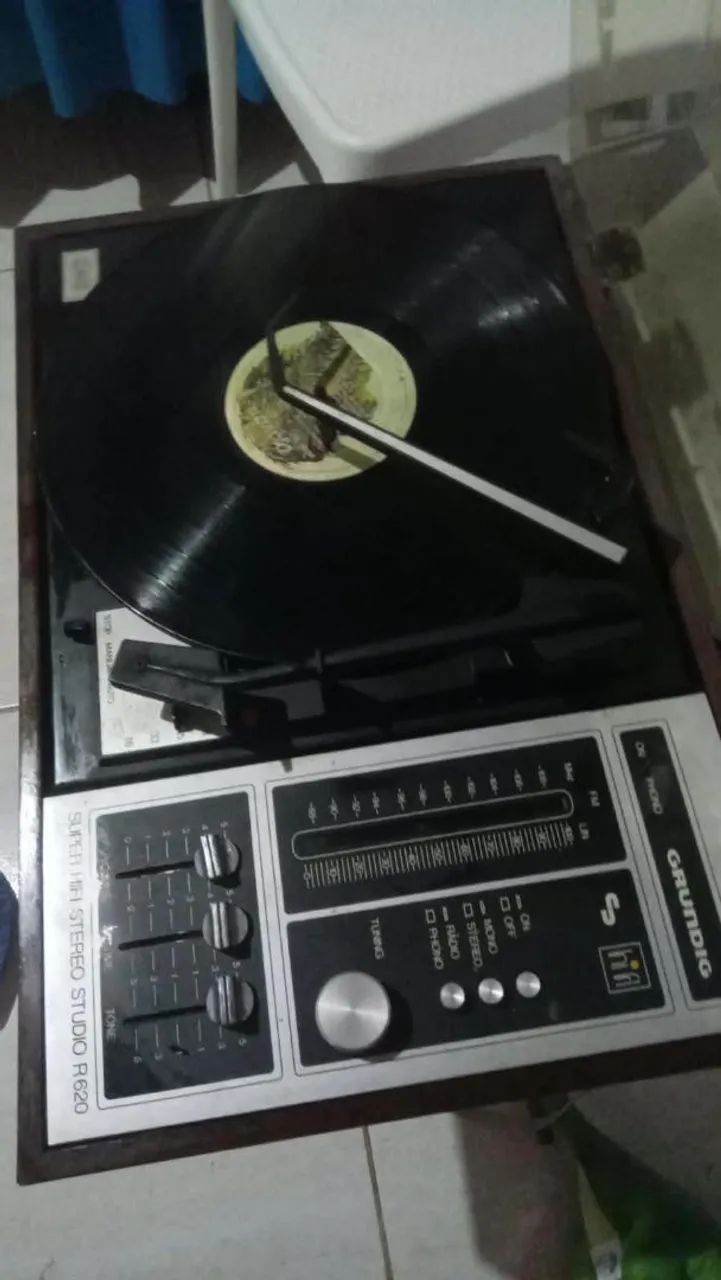 Tocador de disco antigo zero 