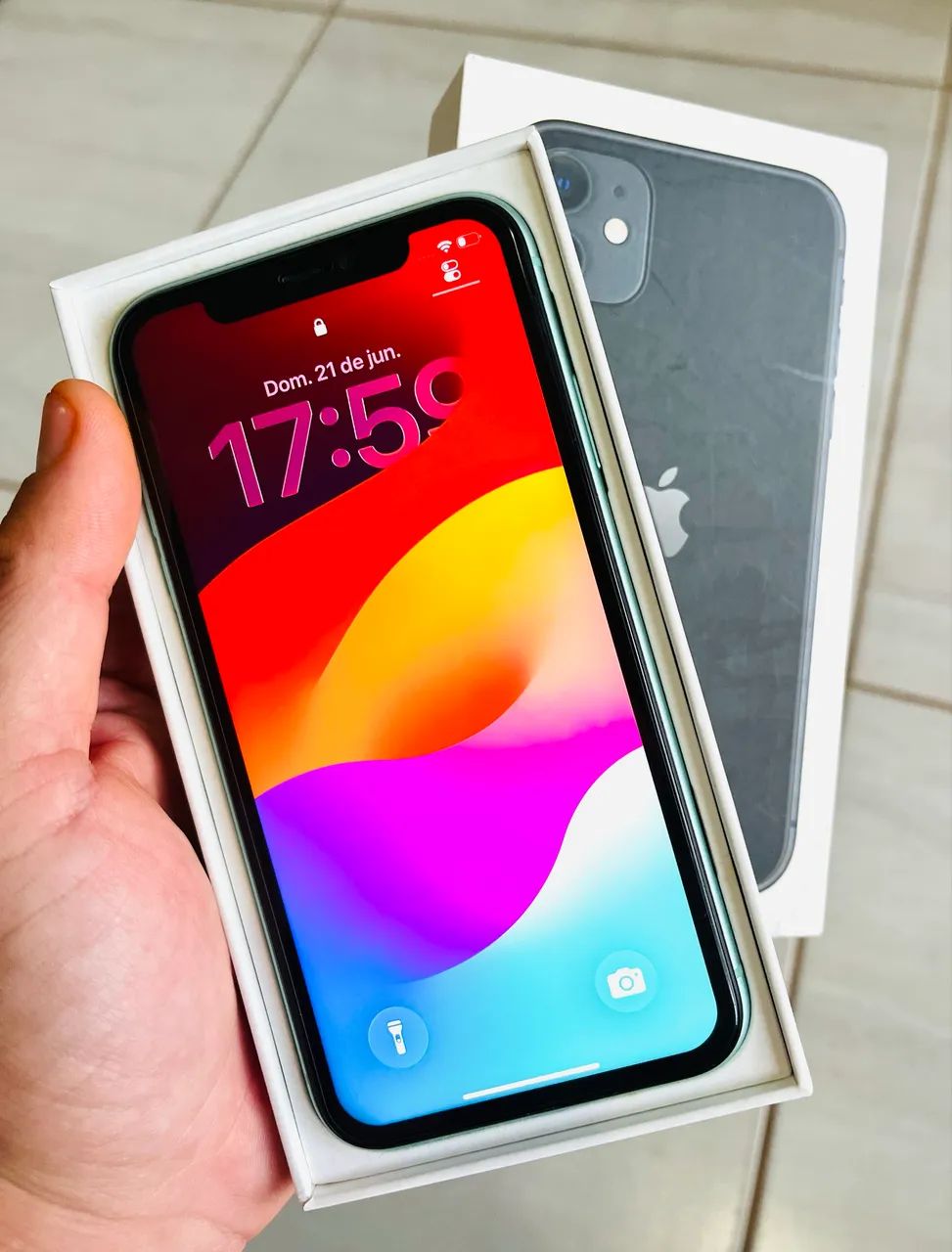iPhone 11 Verde 128GB - Muito Conservado - Foto 4
