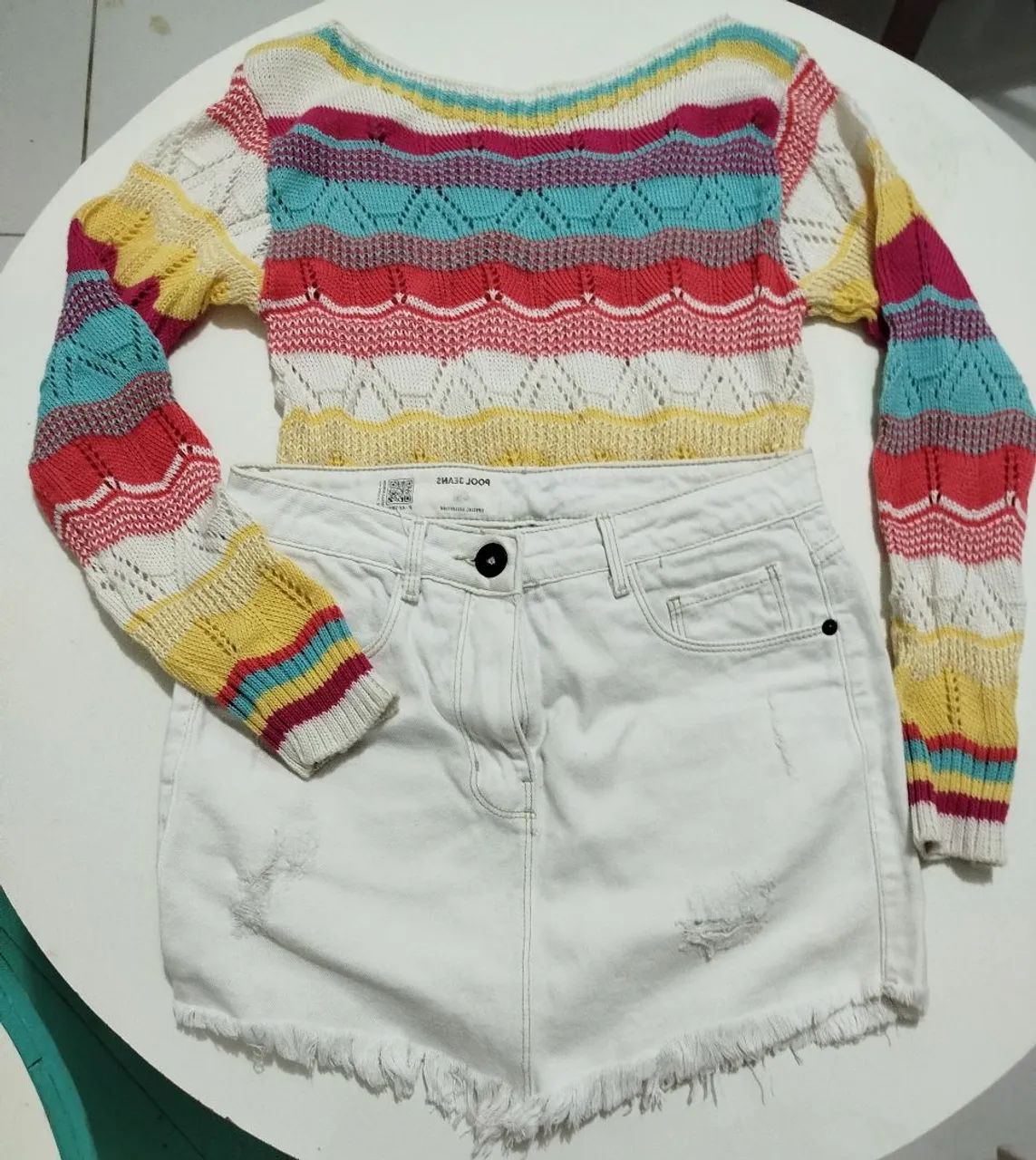 Blusa tricô. Saia 36 - Foto 3