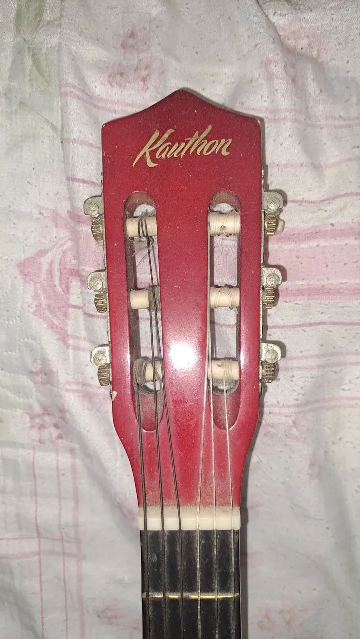 Violão Austin Kauthon Vermelho. - Foto 3