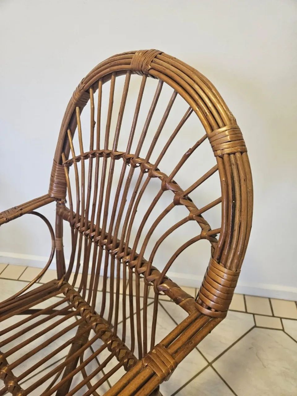 Par de Poltronas de Vime Vintage - Cadeiras - Foto 4