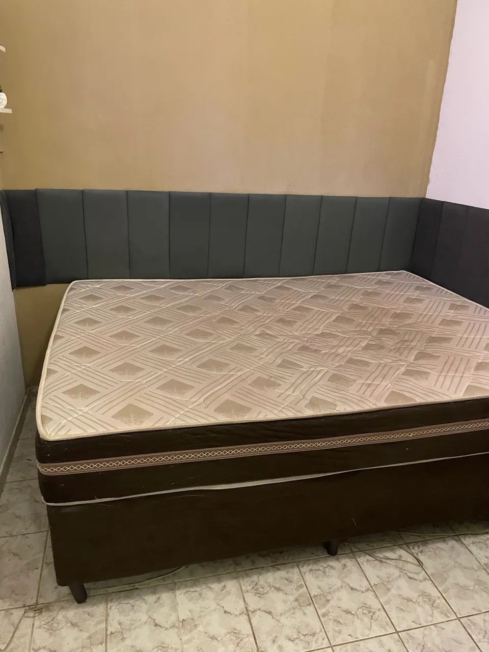 Cama Box Casal + Móvel de Cabeceira  - Foto 4