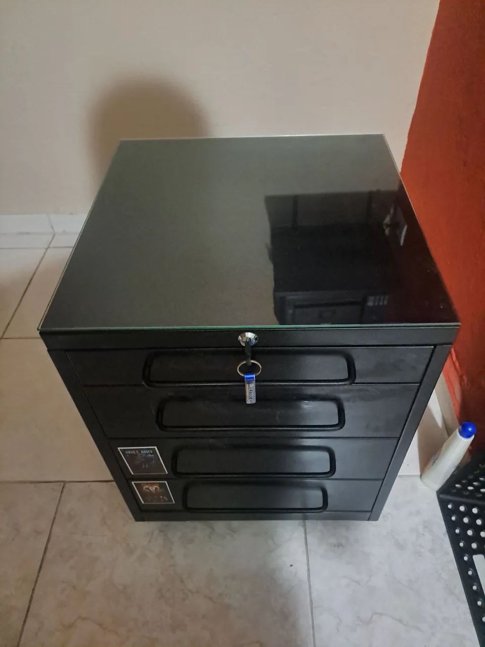 Black 4-Drawer Cabinet435654256053473281