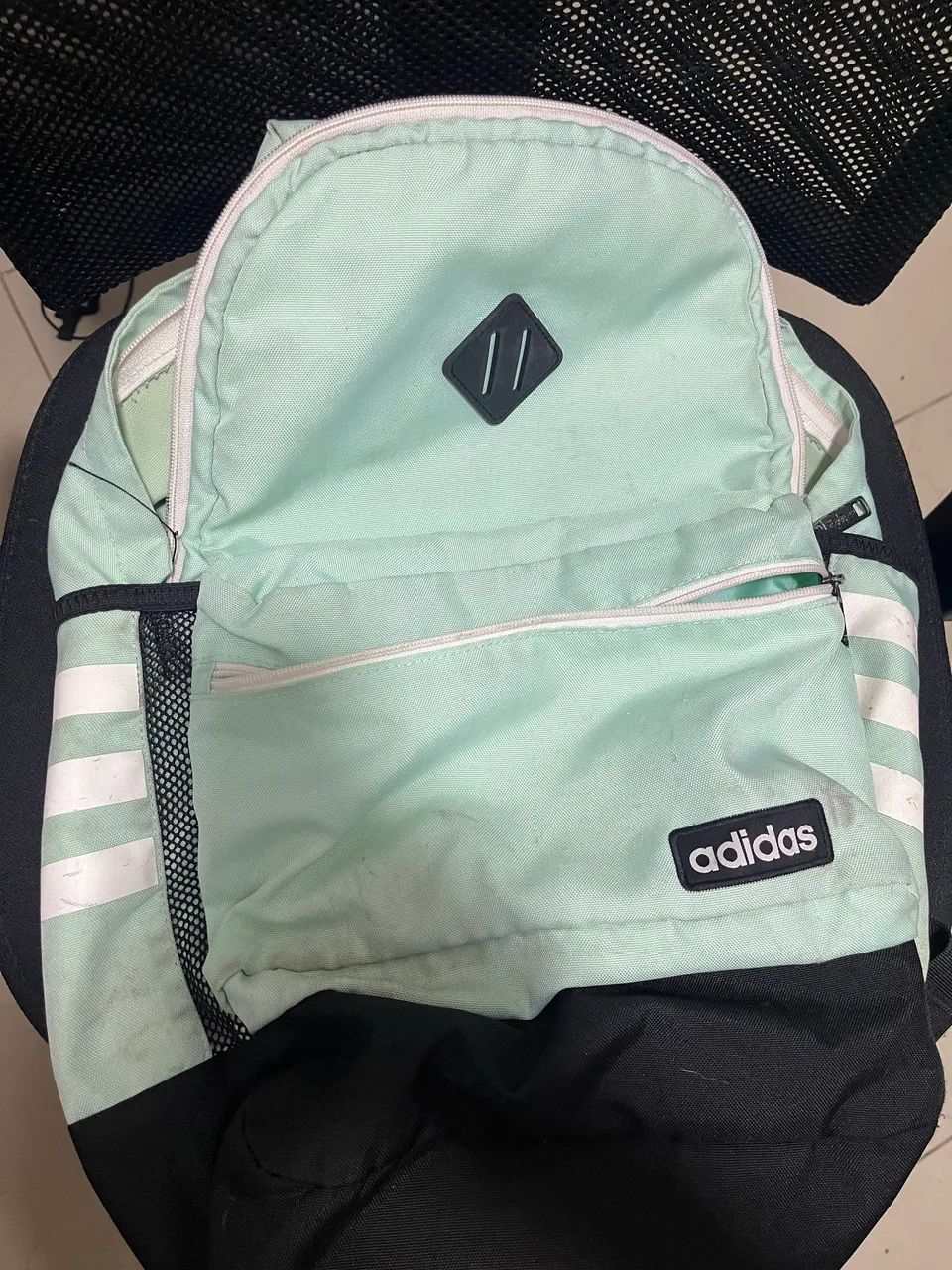 Mochila adidas verde água original 