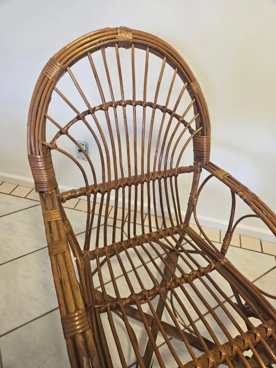 Par de Poltronas de Vime Vintage - Cadeiras - Foto 2