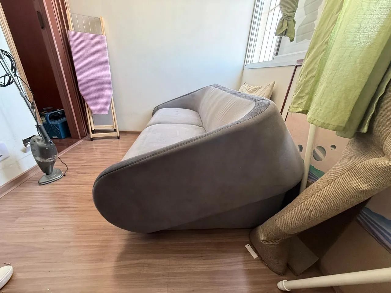 Sofa cama cinza  - Foto 2